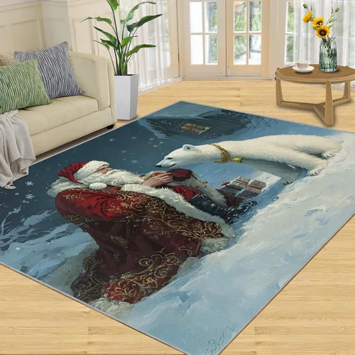 Miniatura 23 de Girl Horse Rugs for Bedroom, Horse Area Rug, Animal Rugs for Living Room, Indoor Non-Slip Rug, Machine Washable Carpet for Front Entrance Floor