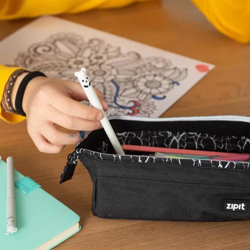 Miniatura 6 de ZIPIT Lenny - Estuche para lápices, bolsa con cremallera de gran capacidad para la escuela, bolsa de papelería para adolescentes, niñas, niños