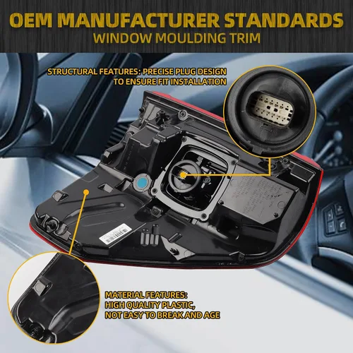 Miniatura 4 de Dasbecan Luz trasera lateral derecha del pasajero compatible con Ford F150 King Ranch 2021 2022 2023 Lariat Limited Platinum con ubicación