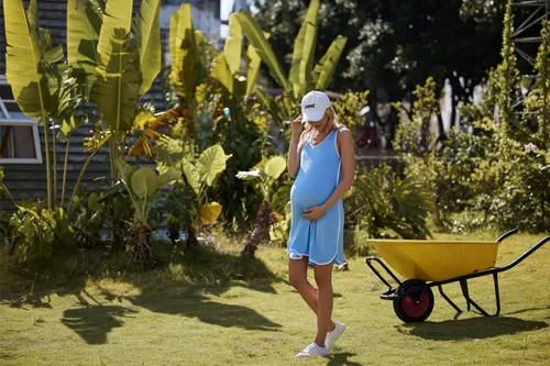 Miniatura 5 de Ekouaer - Vestido sin mangas para mujer, a rayas, de pijama, para embarazada, para amamantar