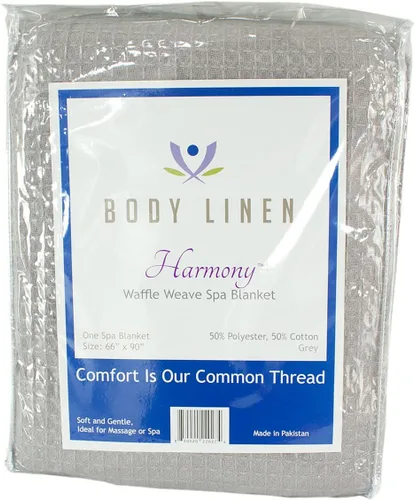Miniatura 2 de Body Linen Mantas de mesa de masaje de tejido gofre, suaves y elegantes, mezcla de poliéster y algodón 50/50, 66 x 90 pulgadas, disponibles