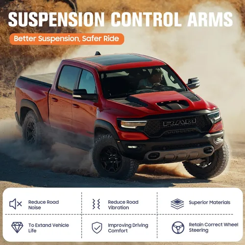 Miniatura 7 de Brazos de control delanteros superiores e inferiores aptos para Jeep Commander 2006-2010, Grand Cherokee (excluye SRT8) 2005-2010, 12 kits