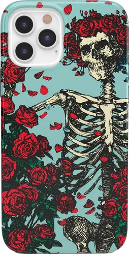 Casely Funda para iPhone 11 Pro | Forever Grateful | Grateful Dead Skeleton Floral | Diseño clásico ultra delgado
