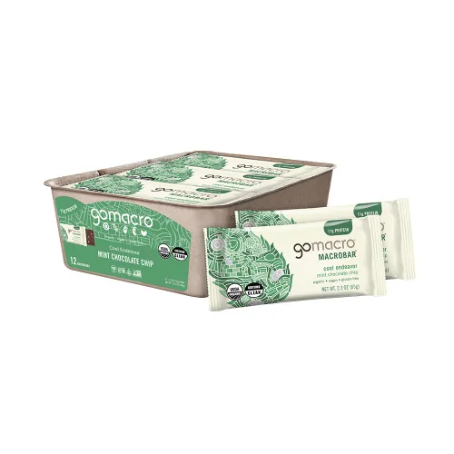 Miniatura 10 de Barritas de proteína GoMacro veganas y orgánicas