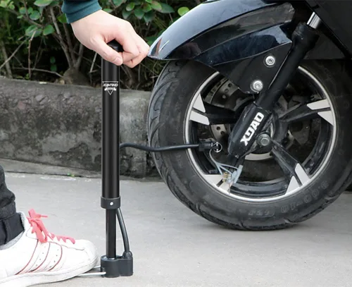 Miniatura 6 de Bomba de bola con aguja, boquilla y manguera de extensión para fútbol, baloncesto, voleibol, rugby, globo y otros inflables, bomba de bicicleta