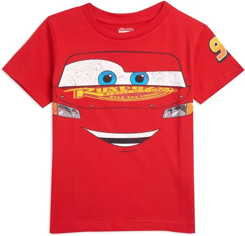 Miniatura 2 de Disney Pixar Cars Tow Mater Lightning McQueen - Paquete de 3 camisetas para bebés y niños grandes