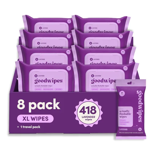 Miniatura 14 de goodwipes Toallitas Desechables por el Inodoro para el Trasero - Toallitas Húmedas Extra Grandes para Adultos para Mujeres y Hombres - Esenciales