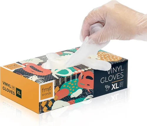 Miniatura 21 de Fit Meal Prep Paquete de 100 guantes desechables de vinilo para preparación de alimentos, sin látex, sin polvo, ideales para cocina, baño, hogar