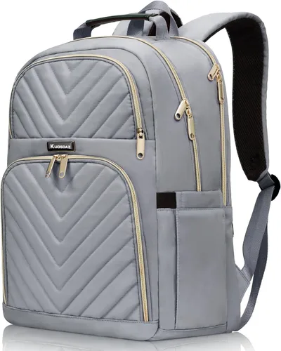 Miniatura 19 de Mochila de viaje para laptop, mochila escolar para adolescentes, niñas, niños, mochila universitaria acolchada grande de 15.6 pulgadas para mujeres