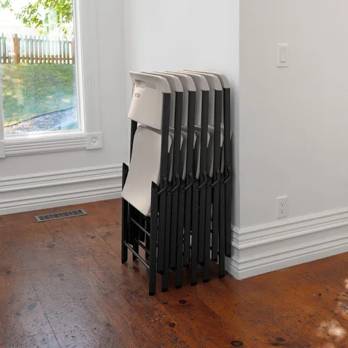 Miniatura 11 de LIFETIME Silla plegable con marco A, paquete de 4, almendra