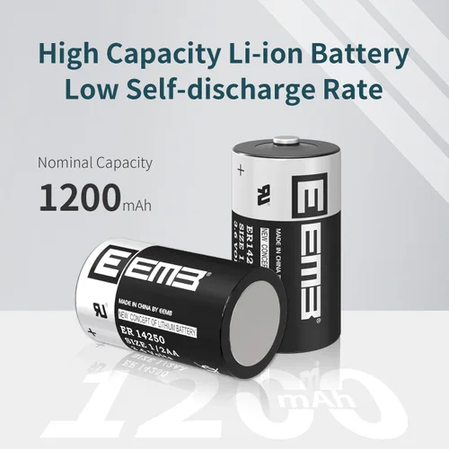 Miniatura 9 de EEMB Paquete de 4 baterías de litio ER14250 1/2AA 3.6V Li-SOCL2 Batería no recargable XL-050F SB-AA02 LS14250 TL-5902 TL-2150 para medidor de collar