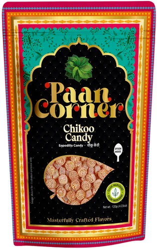 Paan Corner Chikoo Candy, sabor a sapodilla, vegano, 4.23 oz