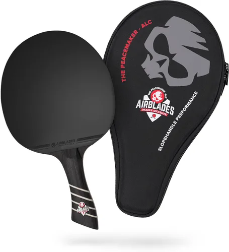 The Peace Maker ALC - Professional Ping Pong Paddle - Carbon Fiber Table Tennis Racket Producing Maximum Spin & Control for All Levels - Hard Carry