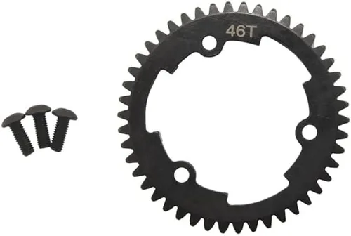 Para Racing Steel Spur Gear 46T Dientes RC Truck TRAXS X-maX 1/5 Rueda de engranajes de control remoto Juguetes Accesorios de neumáticos A - (Color: