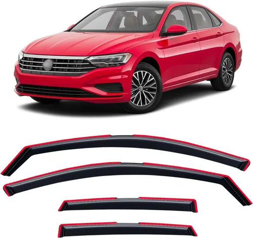 Miniatura 143 de Visera de ventana para Honda Civic 2022-2025, protectores de lluvia de canal exterior, escudos, deflector de ventilación, sombra, viento, humo