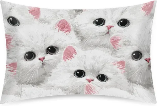 Miniatura 48 de Funda de almohada de satén de unicornio rosa lindo para cabello y piel, tamaño estándar, funda de almohada de seda suave de satén refrescante
