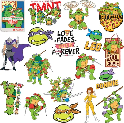 Miniatura 3 de TMNT Teenage Mutant Ninja Turtles - Paquete variado de 100 calcomanías de vinilo grandes de lujo, para laptop, botella de agua, álbumes de recortes