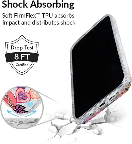 Miniatura 3 de VELVET CAVIAR Funda para iPhone 14, probada en caídas de 10 pies, purpurina transparente Bratz Bratz Pack Glitter