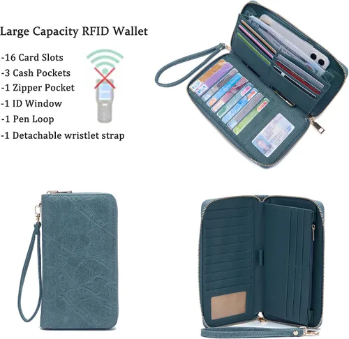 Miniatura 4 de Bolsos cruzados grandes para mujer, bolso de hombro para mujer, bolso y cartera para mujer, bolsos Hobo