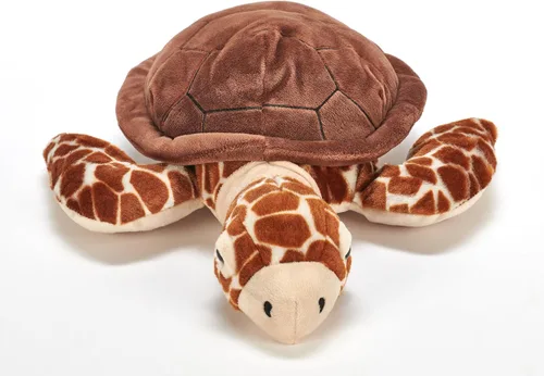 Miniatura 9 de The Petting Zoo Loggerhead - Peluche de tortuga marina, regalos para niños, animales salvajes del océano Onez, juguete de peluche de tortuga marina