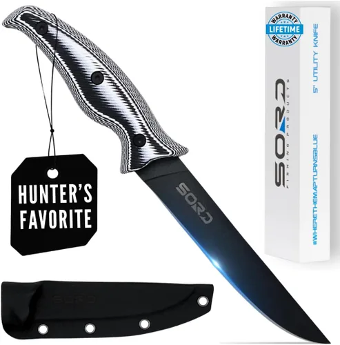 Miniatura 13 de SORD Cuchillo de filete – Cuchillos de filete de 5 a 9 pulgadas para peces – Cuchillo afilado para deshuesar – Pesca en agua salada y agua dulce
