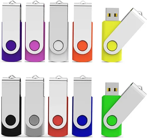 Miniatura 12 de Aiibe Paquete de 10 Unidades Flash USB de 64 GB Unidades Thumb Drive Jump Drives 64GB 2.0 Flash Drive a Granel