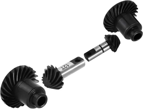 INJORA Juego de engranajes Overdrive de 12T/22T y juego de engranajes helicoidales de acero de aleación Underdrive de 24T/10T para mejora de TRX4M
