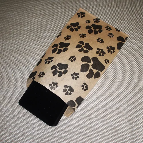 Miniatura 4 de CuteBox Pawprint - Bolsas de regalo de papel plano de estraza (4 x 6 pulgadas) para manualidades, recuerdos de fiesta, venta al por menor