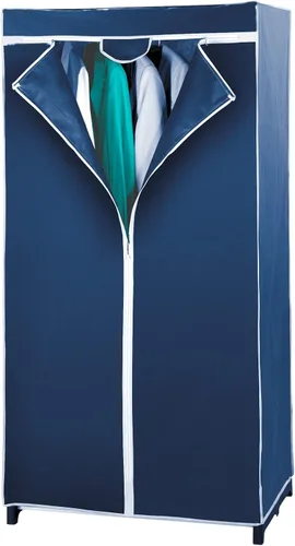 WENKO 4381630100 Armario Aire permeable, plástico PP no tejido, 29.5 x 59.1 x 19.7 in, azul