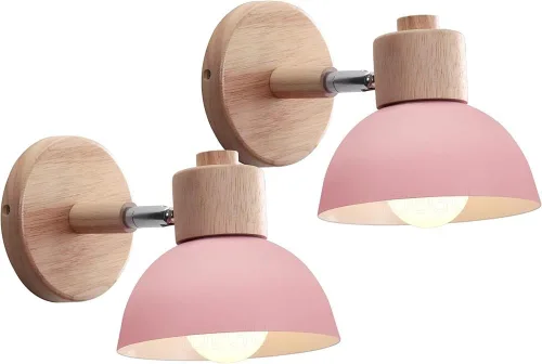 Miniatura 11 de Adjustable Scandinavian Wall Lamp E27 Lighting Fixture Retro Industrial Style for Bedroom Living Room Hallway(Amarillo,1 Pieza)