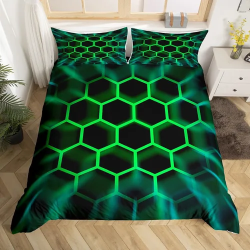 Miniatura 24 de Erosebridal Juego de funda de edredón para niños, niñas, niños y adolescentes, juego de ropa de cama de videojuegos, tamaño individual, funda