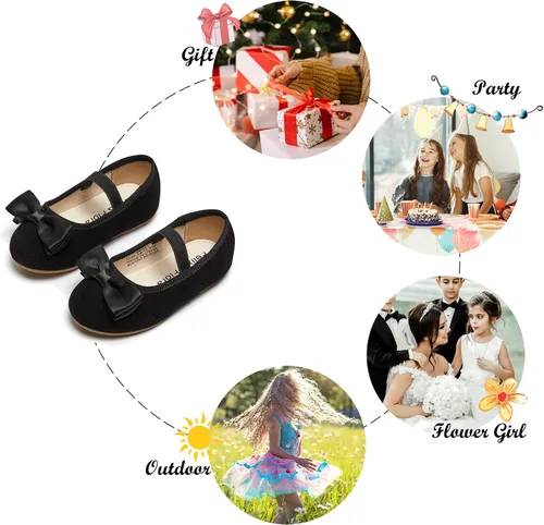 Miniatura 5 de Felix Flora Toddler Girl Mary Jane Dress Shoes-Flower Girl Party School Wedding