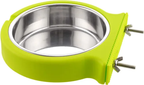 Miniatura 16 de Cuenco extraíble de acero inoxidable para perros, comedero de alimentos y agua, taza para gatos, cachorros, pájaros, mascotas (grande, azul)