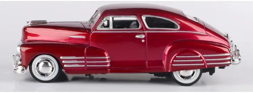 Miniatura 3 de 1948 Chevy Aerosedan Fleetline, rojo - Motormax Premium American 73266-1/24 escala modelo de automóvil fundido a presión, unisex para niños