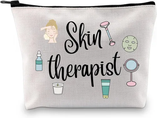 GJTIM Terapeuta de la piel Regalo Técnico de cuidado de la piel Esteticista Bolsa con cremallera Terapeuta Regalo de agradecimiento para dermatólogo