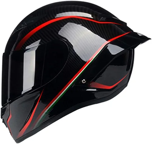 Miniatura 5 de Casco de motocicleta de fibra de carbono Cara completa Motocross Off Road Moto Street Bike Racing Cascos