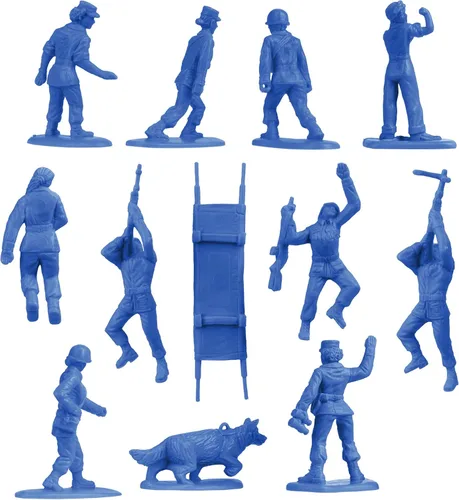 Miniatura 7 de BMC - Figuras de plástico para mujer, 36 unidades, color azul, fabricadas en Estados Unidos