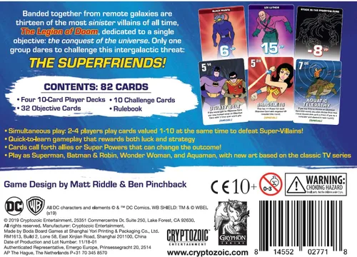 Miniatura 4 de Cryptozoic Entertainment Juego de cartas Challenge of The Superfriends, multicolor