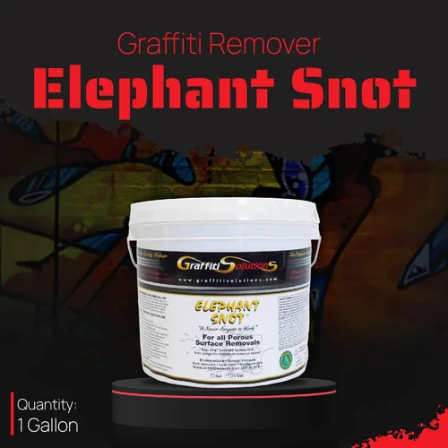 Miniatura 2 de Removedor de graffiti de mocos de elefante (1 galón) Fórmula biodegradable superior para la eliminación rápida de graffiti en superficies porosas