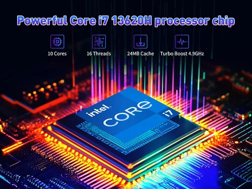 Miniatura 2 de KurieTim Laptop FHD de 16 pulgadas para empresas: Intel i7-13620H (10C/16T, hasta 4.9GHz), 32 GB de RAM, 1 TB NVMe SSD Windows 11 Pro, portátiles