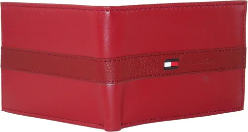 Miniatura 4 de Tommy Hilfiger Cartera de cuero genuino para hombre con múltiples ranuras para tarjetas