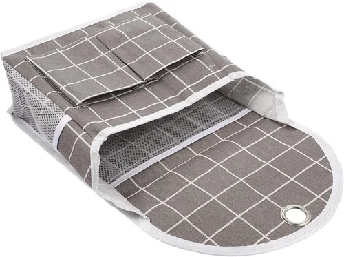 Cabilock Bolsa de almacenamiento montada en la pared, bolsillo para archivos, bolsa de almacenamiento colgante, bolsa colgante de mesita de noche,