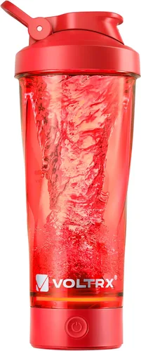 Miniatura 10 de VOLTRX Botella mezcladora eléctrica de proteínas de alta calidad, hecha con Tritan, sin BPA, vaso mezclador portátil Vortex de 24 onzas/vasos Verde