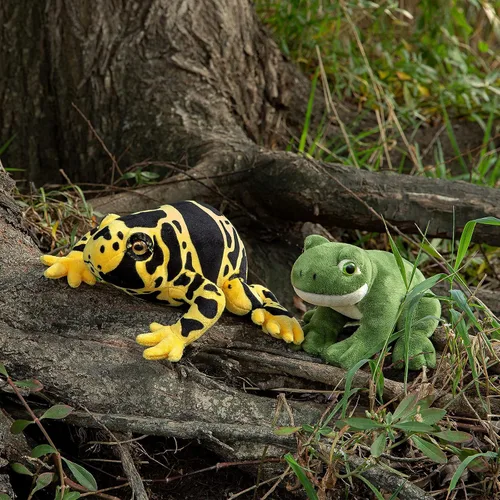 Miniatura 3 de Juguete de peluche de rana de simulación – 6.3 pulgadas de rana verde realista, juguetes de peluche reptiles, muñecas de felpa súper suaves