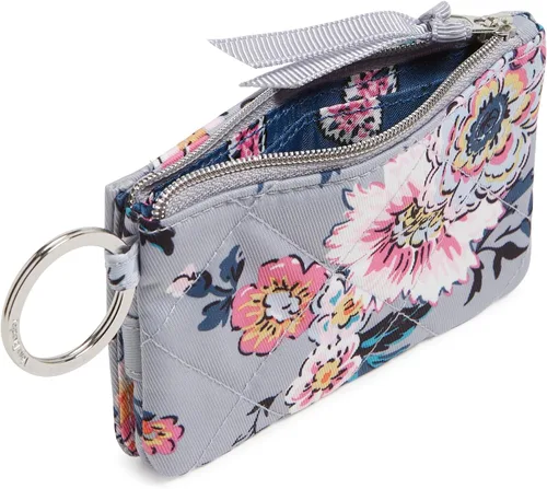Miniatura 17 de Cartera de lujo de sarga con cremallera y protección RFID para mujer
