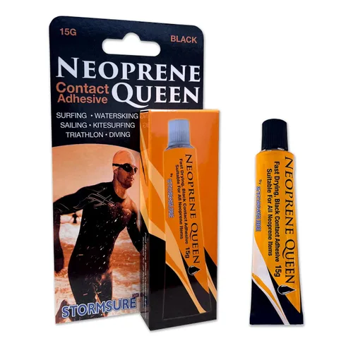 Miniatura 8 de Adhesivo de reparación de neopreno Queen (0.53 oz) – Adhesivo de contacto de unión rápida para reparaciones de neopreno rápidas y duraderas