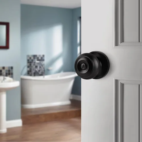Miniatura 2 de Probrico - Perillas de puerta color negro mate, manijas de puerta con cerradura y pomo, manijas de puerta interior sin llave para baño y dormitorio