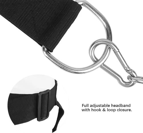 Miniatura 5 de Arnés de entrenamiento de cuello, arnés suave, cómodo, profesional, ajustable, levantamiento de pesas para entrenamiento