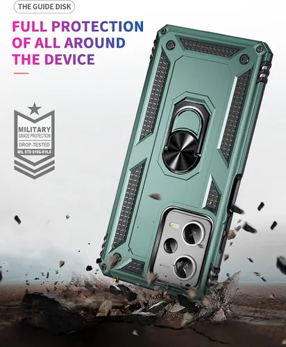 Miniatura 4 de Funda para Xiaomi redmi Note 12 Pro Plus 5G con protector de pantalla, soporte delgado protección militar a prueba de golpes Armor Defender Funda