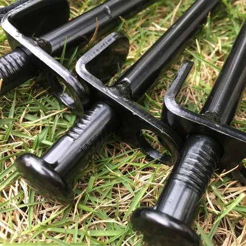 Miniatura 3 de BareFour - Estacas resistentes para tienda de campaña de 8 pulgadas, estacas de acero forjado, irrompibles e inflexibles, disponibles en campo
